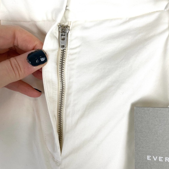 Everlane The Slouchy Cropped Chino Pant In Off White Size 2 New - Picture 5 of 15